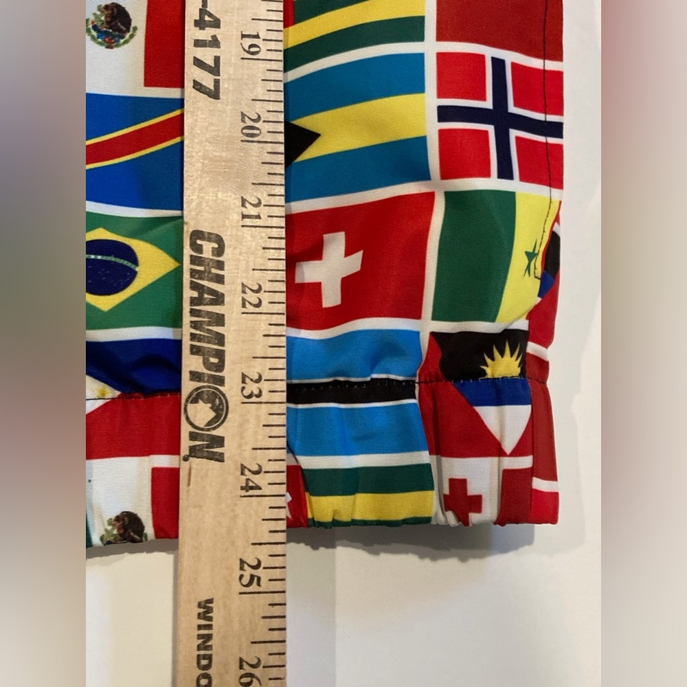 Forever 21 Men International Flags Full Zip Jacket Colorful Men’s Size Small - Picture 8 of 13